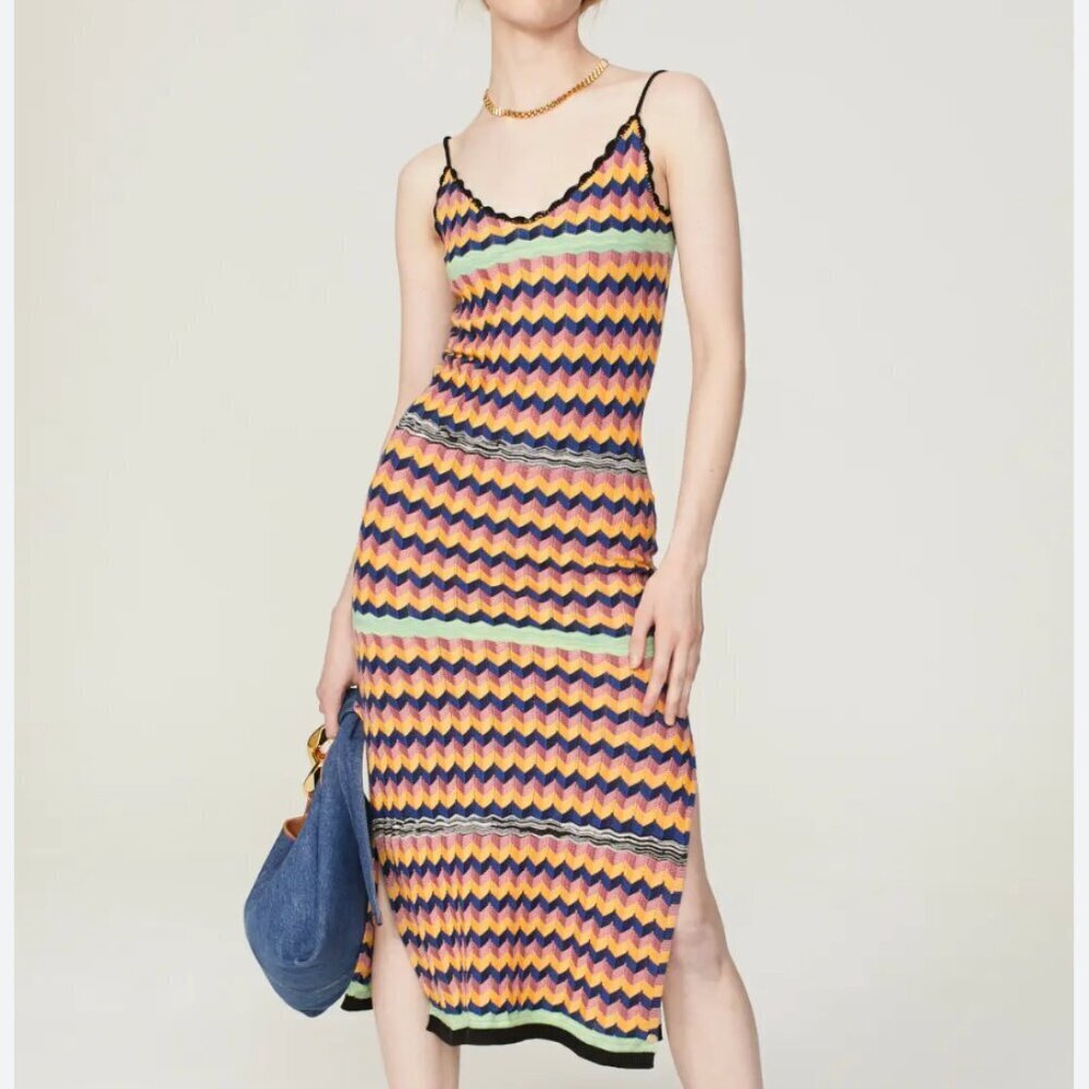 Scotch & Soda Born to Love Knit Midi Dress size small